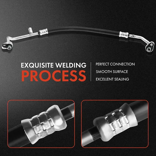 Miniatura 5 de A-Premium Conjunto de manguera de línea de descarga de A/C compatible con Honda Civic, 2006-2011, 1.8L, compresor a condensador