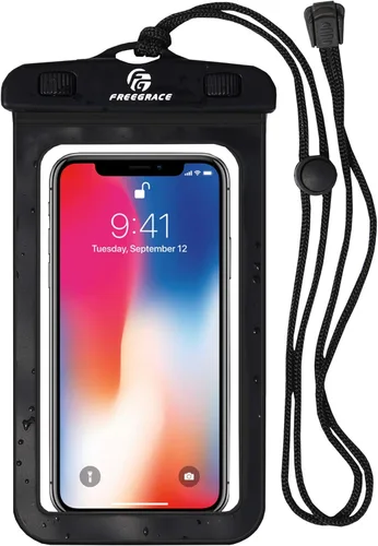 Miniatura 10 de Freegrace Juego de bolsas impermeables con correa para la cintura/funda para mantener tu teléfono y objetos de valor secos y seguros. Bolsas secas