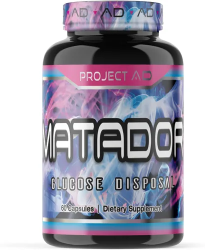 Project AD Matador Muscle Builder mejora las bombas musculares y promueve el crecimiento muscular y la energía (60 cápsulas)