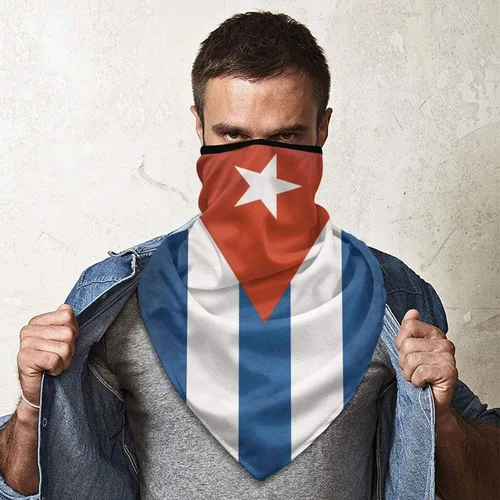 Miniatura 4 de Máscara facial de bandera bandana polaina para cuello pasamontañas bufanda para hombres y mujeres transpirable cubierta facial contra el polvo