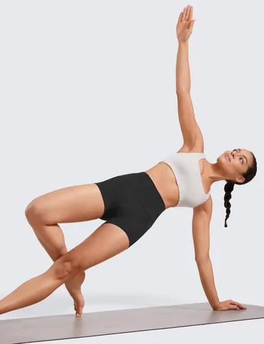 Miniatura 56 de CRZ YOGA Butterluxe - Pantalones cortos de ciclismo de cintura alta para mujer, 2.5 pulgadas, yoga, entrenamiento, elastano, correr, voleibol
