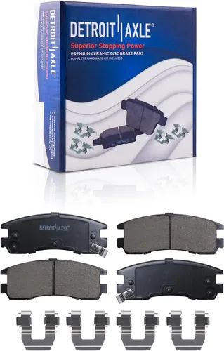 Miniatura 131 de Detroit Axle - Pastillas de freno traseras para Mercedes-Benz C230 C240 C280 C320 C350 CLK320 CLK350 CLK430 E300 E320 E420 E430 SLK350, pastillas