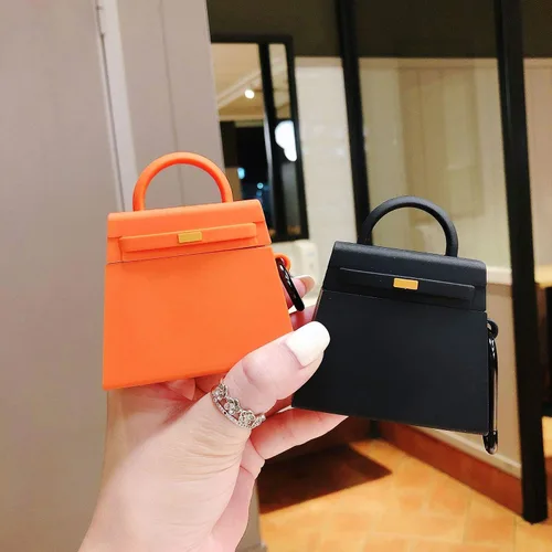 Miniatura 3 de Funda Compatible con AirPods 1/2, Funda de Bolso Mini Creativa de Moda para Niñas, Elegante Funda de Carga de Protección de Auriculares Inalámbricos