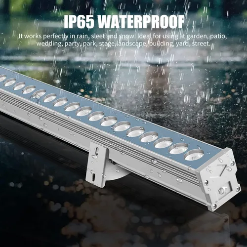 Miniatura 3 de Wrasse Barra de Luces Lavapared para Exteriores, 3000K Iluminación de Letreros Lavado de Pared Exterior 36W Luz Lineal de Paisaje Exterior 38.9
