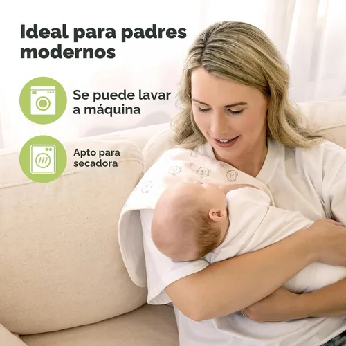 Miniatura 7 de Paños orgánicos para eructos para bebés niños y niñas, paquete de 5 paños de algodón súper absorbentes para bebés, trapos suaves y afelpados