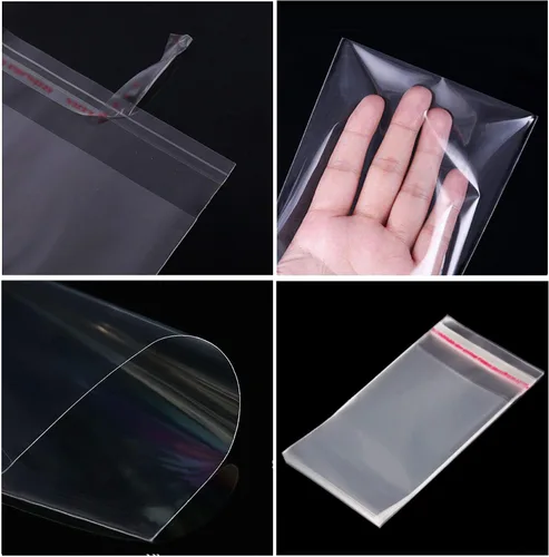 Miniatura 5 de 500 bolsas adhesivas transparentes pequeñas de 2 x 3 pulgadas, bolsa de embalaje de joyería de celofán, bolsas de plástico autosellantes de 1 mil