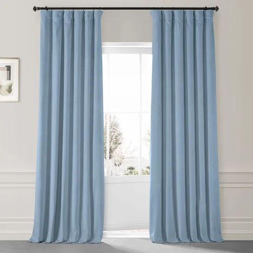 Miniatura 23 de HPD Half Price Drapes Signature - Cortinas opacas de terciopelo extra anchas para dormitorio (1 panel), 100 pulgadas de ancho x 84 pulgadas de Verde