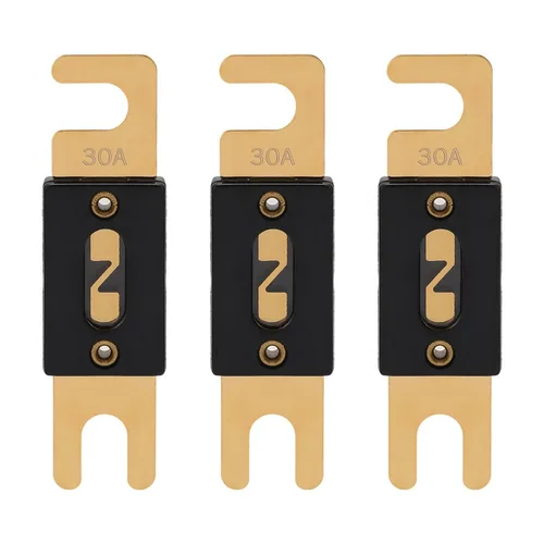 VEXUNGA Fusible ANL de 30 A, fusibles de hoja en línea de 30 amperios de 32 V para inversor de audio de automóvil, estéreo automotriz (paquete de 3