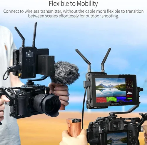 Miniatura 2 de FEELWORLD F5 Pro V4+ Batería+Cargador+ Estuche de transporte Pantalla táctil de 6 pulgadas Cámara Monitor de campo con 3D LUT F970 Kit