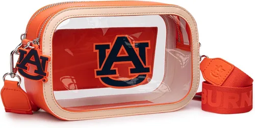 Miniatura 24 de Montana West NCAA Bolsa transparente para eventos de estadio, bolsos para fanáticos de los deportes con correa de nailon ajustable, bolsillo