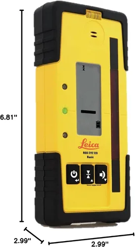 Miniatura 4 de Leica Geosystems 789922 Rugby Rod Eye 120 - Receptor láser giratorio, color amarillo