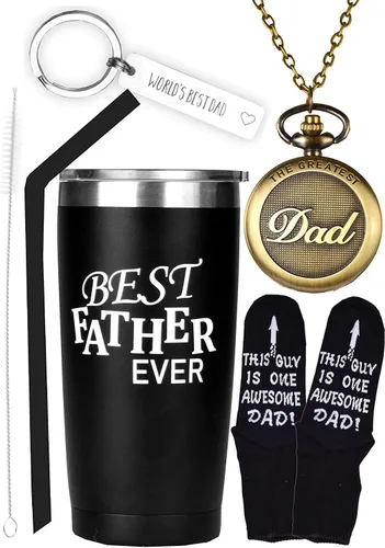 MEANT2TOBE Regalos para el mejor padre del mundo, regalos del día del padre, calcetines para el mejor papá del mundo, regalo retro para papá para