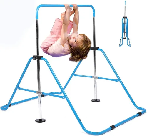 Miniatura 16 de WATBKHE Barra de gimnasia para niños, equipo de gimnasia para el hogar, altura ajustable, barra de entrenamiento de gimnasia, artículos de gimnasia