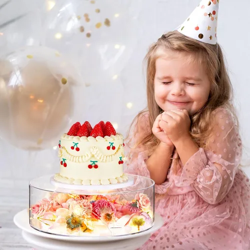 Miniatura 7 de Sunnyray 2 piezas de soportes para pastel acrílicos para mesa de postres transparentes con elevadores de pastel llenables y niveles de cupcakes