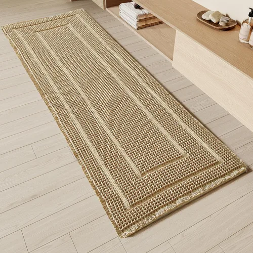 Miniatura 9 de BULULOM Alfombras de Baño Boho, Alfombra de Baño Waffle Mejorada, Alfombras de Baño Súper Absorbentes Antideslizantes, Alfombras Lavables a Máquina