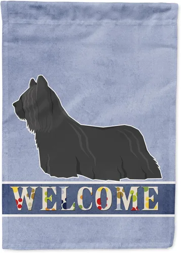 Miniatura 100 de Caroline's Treasures CK3704GF Bandera de jardín de bienvenida de Akita Shepherd Black and Tan - Bandera decorativa para patio exterior, patio