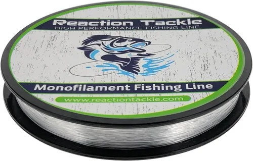 Miniatura 12 de Reaction Tackle Línea de Pesca de Monofilamento - Nylon Mono Fuerte y Resistente a la Abrasión, Lanzamiento Suave y Largo - Baja Memoria - Línea