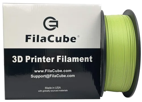 Verdor (Tono Verde-Amarillo) Filamento PLA para Impresora 3D de 1.75mm - FilaCube 1.75 mm 1kg PLA 2 Filamento de Impresión 3D [Hecho en EE.UU.]