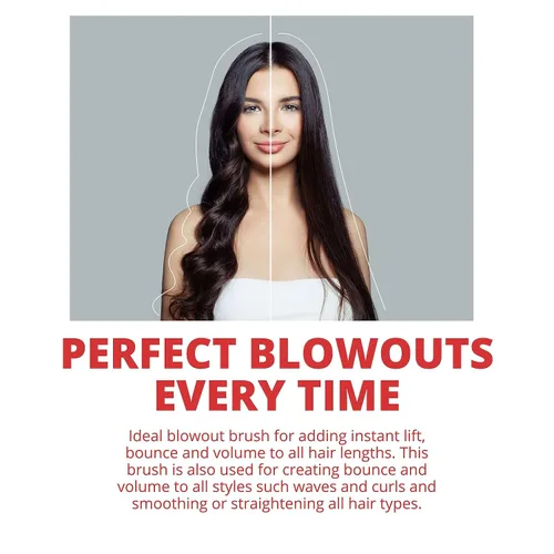Miniatura 2 de Cortex Professional Cepillo redondo 100% de cerdas de jabalí – Cepillos para el cabello para mujeres y hombres, cepillo redondo para secado