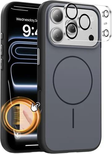 Miniatura 142 de Tigowos Magnetic Guardian - Funda diseñada para iPhone 11 Pro [probada en caídas de grado de 10 pies y compatible con MagSafe] Funda delgada Negro