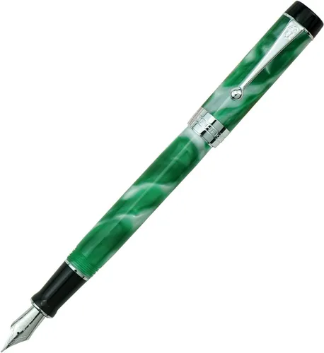 Miniatura 32 de Jinhao 100 - Pluma estilográfica de estilo clásico en celuloide, instrumento de escritura suave con punta #6, juego de pluma con convertidor
