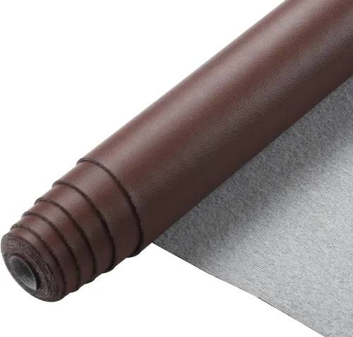 Miniatura 2 de Picheng Sábanas lisas de piel sintética de color sólido de 13.8 x 53 pulgadas, rollo de piel sintética suave muy adecuado para hacer manualidades