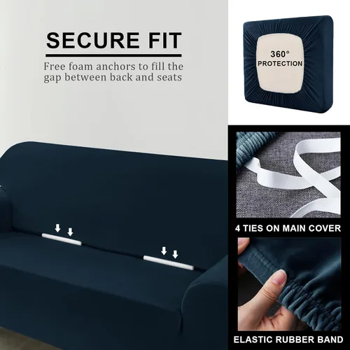 Miniatura 72 de Funda para Sofá de Terciopelo, Fundas Elásticas para Sofá para Funda Principal Separada/Respaldos y Cojines de Asiento, Funda para Sofá, para Fundas