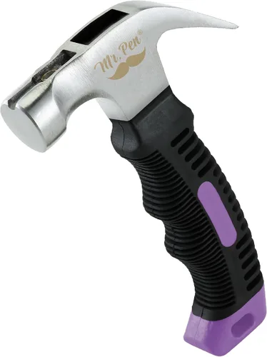Miniatura 14 de Mr. Pen - Martillo de camping de 8 onzas color marrón - Martillo de uñas, pequeño y ancho, con punta de clavo, magnético, pequeño martillo de uñas