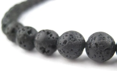 Miniatura 75 de The Bead Chest Cuentas de Jade Blanco Mate Redondas (8mm): Piedra Preciosa Orgánica Redonda Esférica de Energía con Poder de Sanación para Hacer