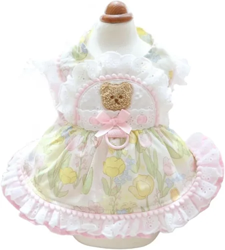 Miniatura 56 de Moda Vestido de Princesa de Chifón para Perro Dulce Cachorro para Perro EXTRAL Pequeño y Perro Pequeño Rosa M