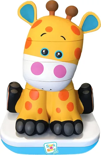 Stack-a-Roos Baby Giraffe por Salus Brands - Juguete apilable de animales, juguete educativo de aprendizaje temprano para bebés, niños pequeños, a