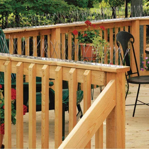 Miniatura 7 de PANGCH Púas de pájaro, púas de acero inoxidable para pájaros, picos de metal para pájaros, picos de valla fáciles de instalar, 10 tiras de cobertura