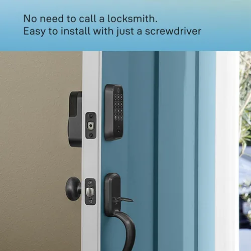 Miniatura 5 de Yale Assure Lock 2 Cerrojo de Seguridad, Cerradura de Puerta de Entrada Digital con Pantalla Táctil en Ante Negro con Teclado Electrónico y Llave