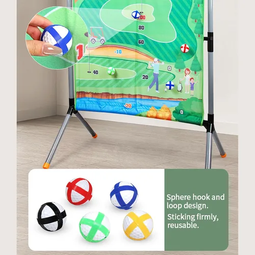 Miniatura 7 de Juego de croquet de golf para actividades familiares al aire libre para todas las edades, desarrollo de habilidades motoras, juego de croquet