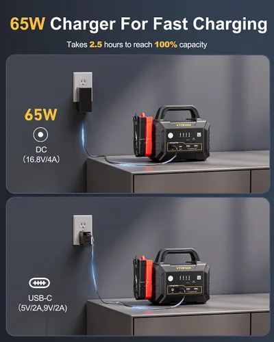 Miniatura 5 de VTOMAN V-Truck Pro 8000A Arrancador de Batería de Coche con Carga Rápida de 65W, Arrancador Portátil de 41600mAh para Todos los Motores de Gasolina