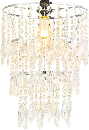 Miniatura 7 de Cortinas de araña de 11.81 pulgadas x 8.66 pulgadas de profundidad, pantalla de cristal pequeña, pantalla colgante de cuentas acrílicas, modernas