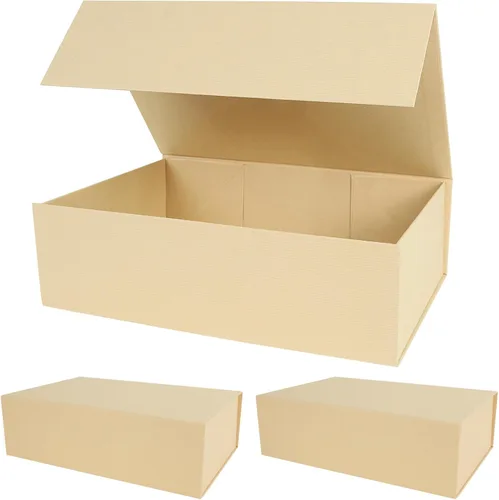 Miniatura 44 de Aimyoo Cajas de regalo magnéticas Galaxy negras con tapas 13.8x9x4.3 pulgadas, caja grande de propuesta para dama de honor y padrino, caja plegable