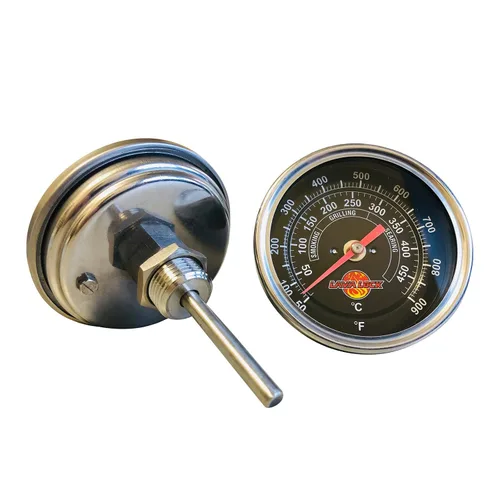 Miniatura 9 de Termómetro para parrilla de barbacoa de cara negra, 50F-900F, rango de alta temperatura, resistente calidad premium, termo para ahumador de 2