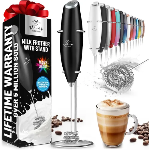 Miniatura 28 de Zulay Kitchen - Batidor eléctrico de mano para café, lattes, capuchinos, matcha y chocolate caliente, mezclador portátil para bebidas, accesorio