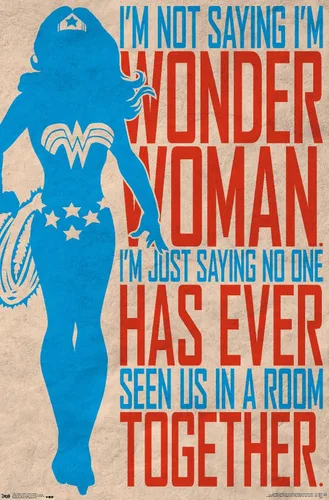 Miniatura 8 de Trends International DC Comics - Póster de pared de identidad secreta, Mujer Maravilla, 22.375 x 34 pulgadas, versión enmarcada en negro Versión