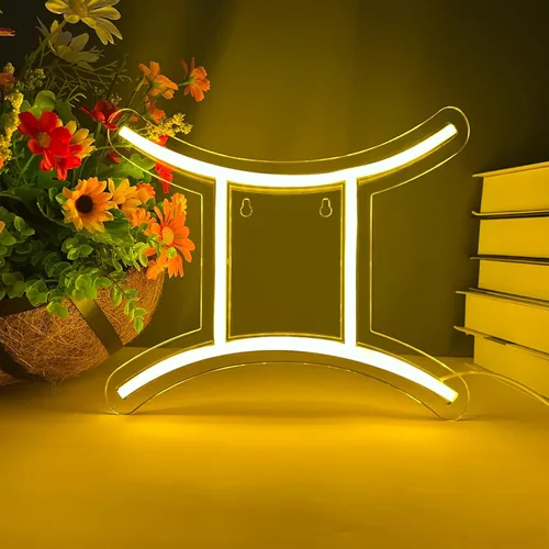 Miniatura 12 de El Letrero de Neón del Horóscopo del Zodiaco, Aries, Letreros de Neón LED para Decoración de Pared, Luces de Neón del Zodíaco Astrológico Hermosas