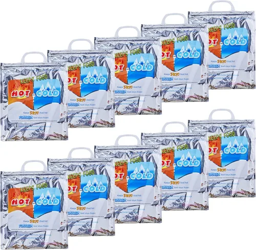 Miniatura 33 de Superio Bolsas aisladas para bebidas frías y calientes para entrega de alimentos, bolsas de compras de comestibles, almacenamiento de alimentos