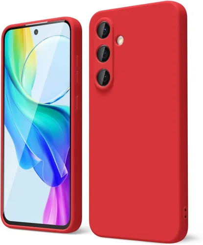Miniatura 22 de oakxco Funda para teléfono Samsung Galaxy S21 Ultra con agarre de silicona líquida, bonita funda delgada y delgada de goma suave de TPU lisa