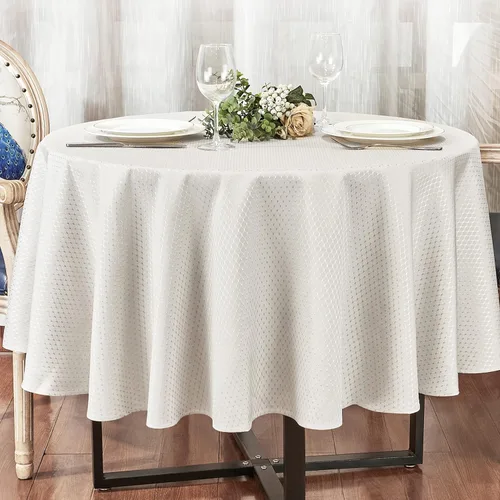 Miniatura 32 de Mantel rectangular de poliéster impermeable, resistente a las arrugas, lavable, mantel de tela diseño Jacquard