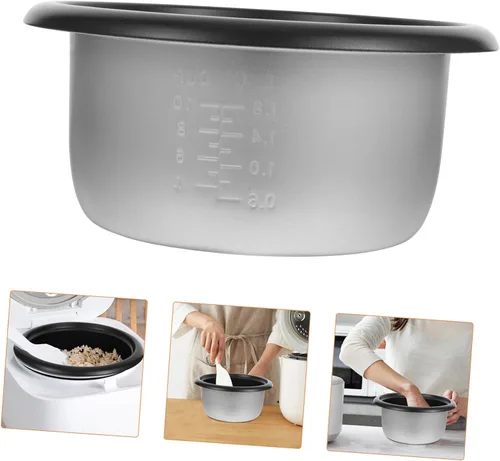 Miniatura 5 de Olla de repuesto para olla de arroz, olla interior resistente, revestimiento antiadherente, gran capacidad, adecuada para cocinas de cuco