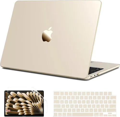 Miniatura 11 de G JGOO Funda protectora de plástico mate compatible con MacBook Air de 15 pulgadas M4 A3241 M3 A3114 M2 A2941, M4, A3241, M2, A2941, versión 2025