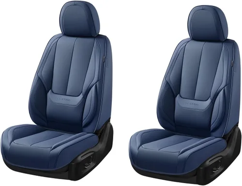 Miniatura 79 de Coverado Juego completo de fundas de asiento de automóvil, fundas de asiento negras para asientos delanteros y traseros de automóvil, protector