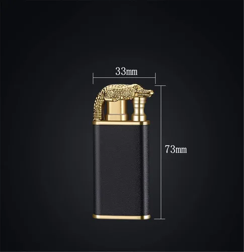 Miniatura 7 de Encendedor mágico de cocodrilo de doble llama, encendedor de doble arco recargable, encendedor de arco para exteriores, impermeable, resistente al