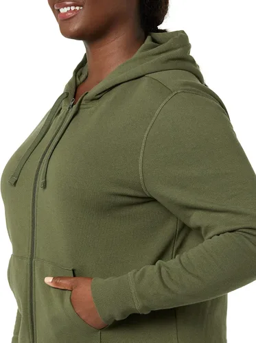 Miniatura 5 de Tienda Essentials Sudadera con capucha de felpa francesa para mujer con cremallera completa (disponible en tallas extragrandes)