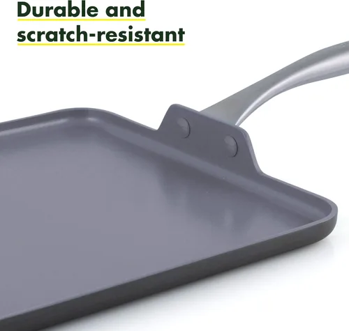 Miniatura 7 de GreenPan Valencia Pro CW000190-002 - Juego de utensilios de cocina 100 % de cerámica saludable sin toxinas, antiadherente, de metal, aptos
